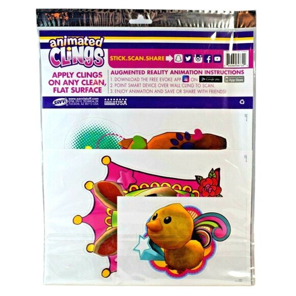 Savvi Stuff Augmented Reality Animated Wall Clings New - Picture 2 of 2